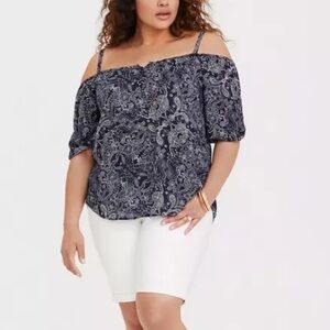TORRID | Challis Cold Shoulder Top